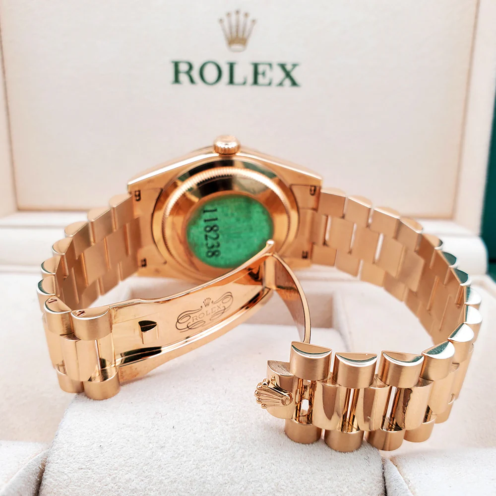 Rolex President Day-Date 36mm Factory Champagne Diamond Dial Yellow Gold Watch 118238 - Image 7