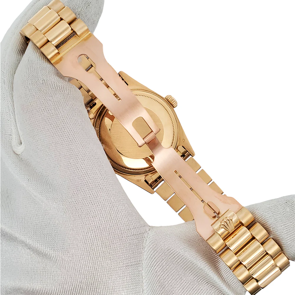 Rolex President Day-Date 36mm Factory Champagne Diamond Dial Yellow Gold Watch 18038 - Image 6