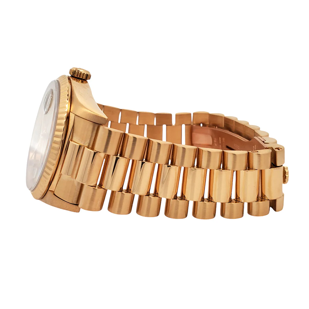 Rolex President Day-Date 36mm Factory Diamond Dial Double-Quick Yellow Gold Watch 18238 Box Papers - Image 4
