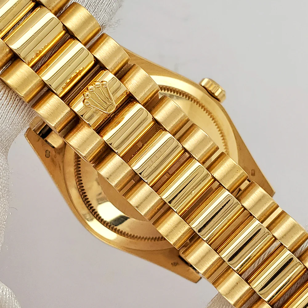 Rolex President Day-Date 36mm Factory Diamond Dial Double-Quick Yellow Gold Watch 18238 - Image 5