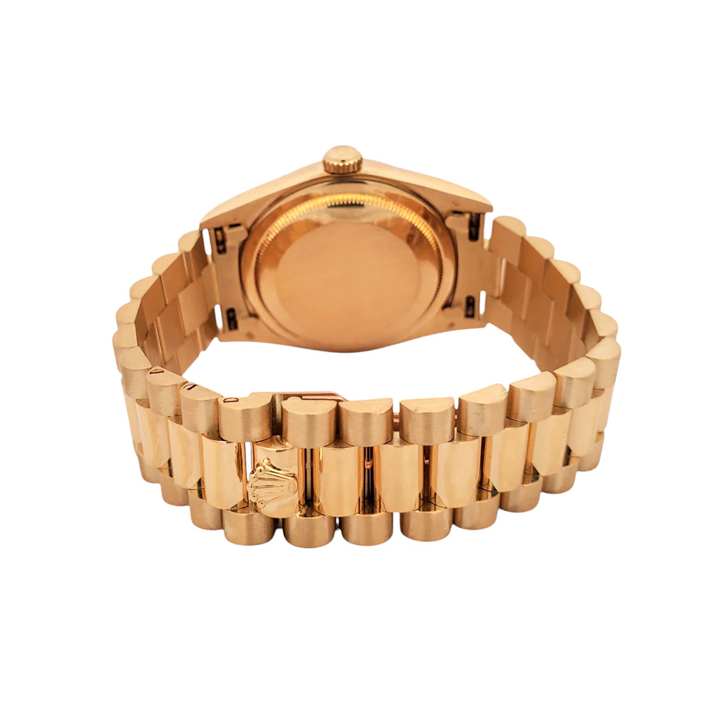 Rolex President Day-Date 36mm Factory Diamond Dial Double-Quick Yellow Gold Watch 18238 - Image 5