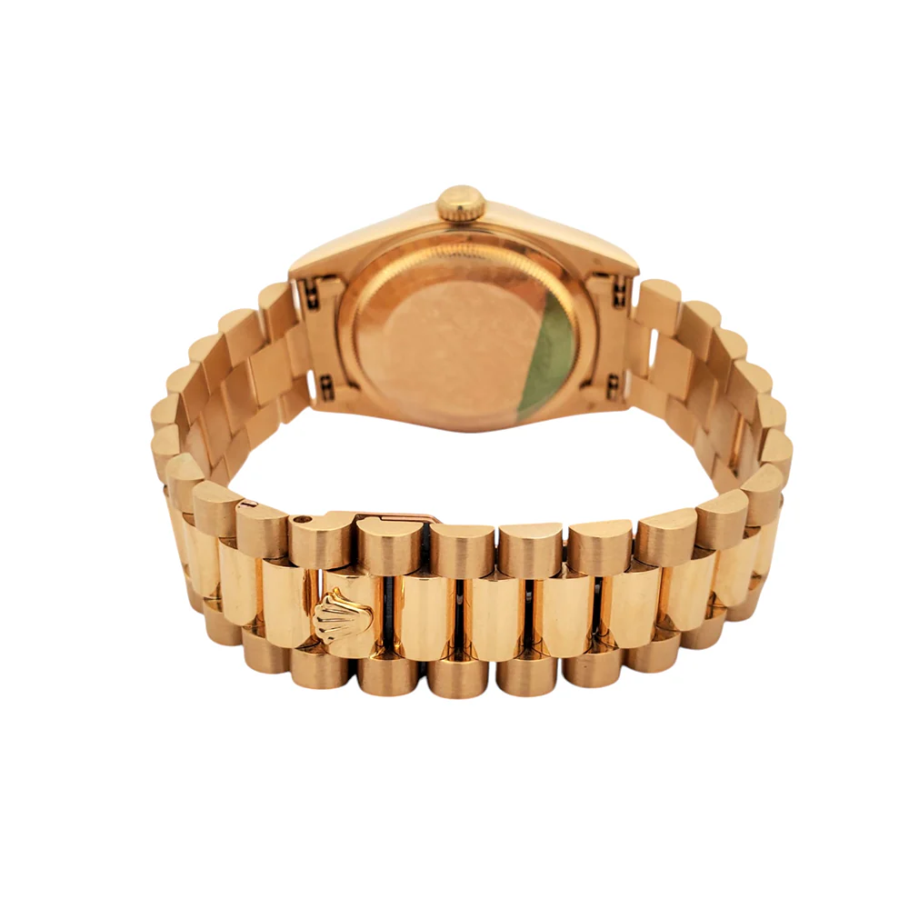 Rolex President Day-Date 36mm Factory Diamond Dial Double-Quick Yellow Gold Watch 18238 - Image 5