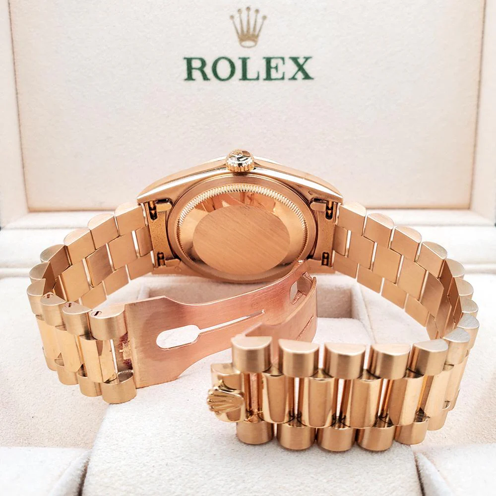 Rolex President Day-Date 36mm Factory Ruby Milliard Diamond Gold Box Papers - Image 7