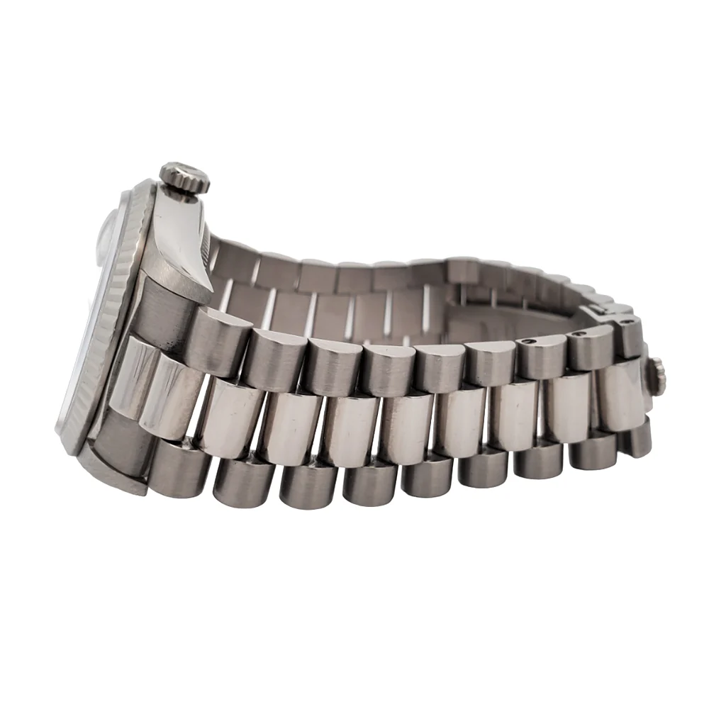 Rolex President Day-Date 36mm Silver Dial White Gold Watch 18239 - Image 4