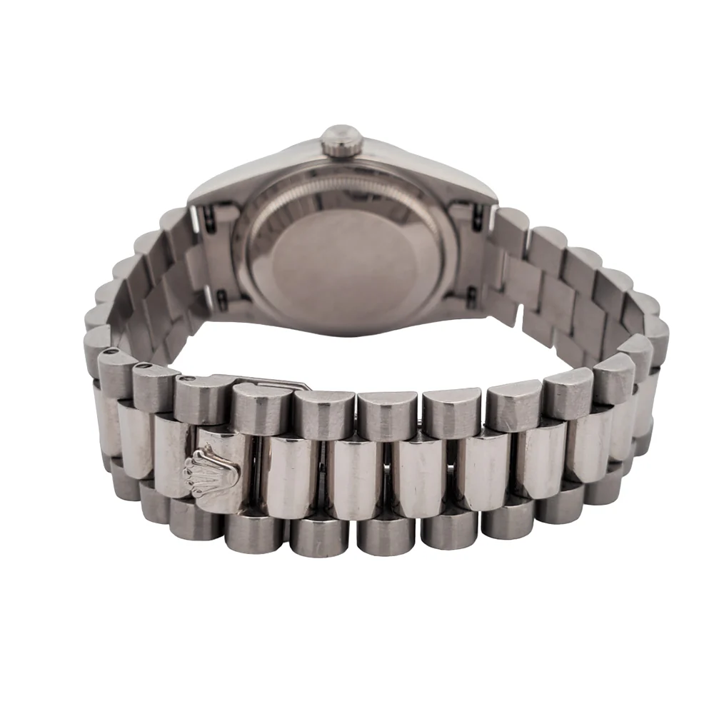 Rolex President Day-Date 36mm Silver Dial White Gold Watch 18239 - Image 5