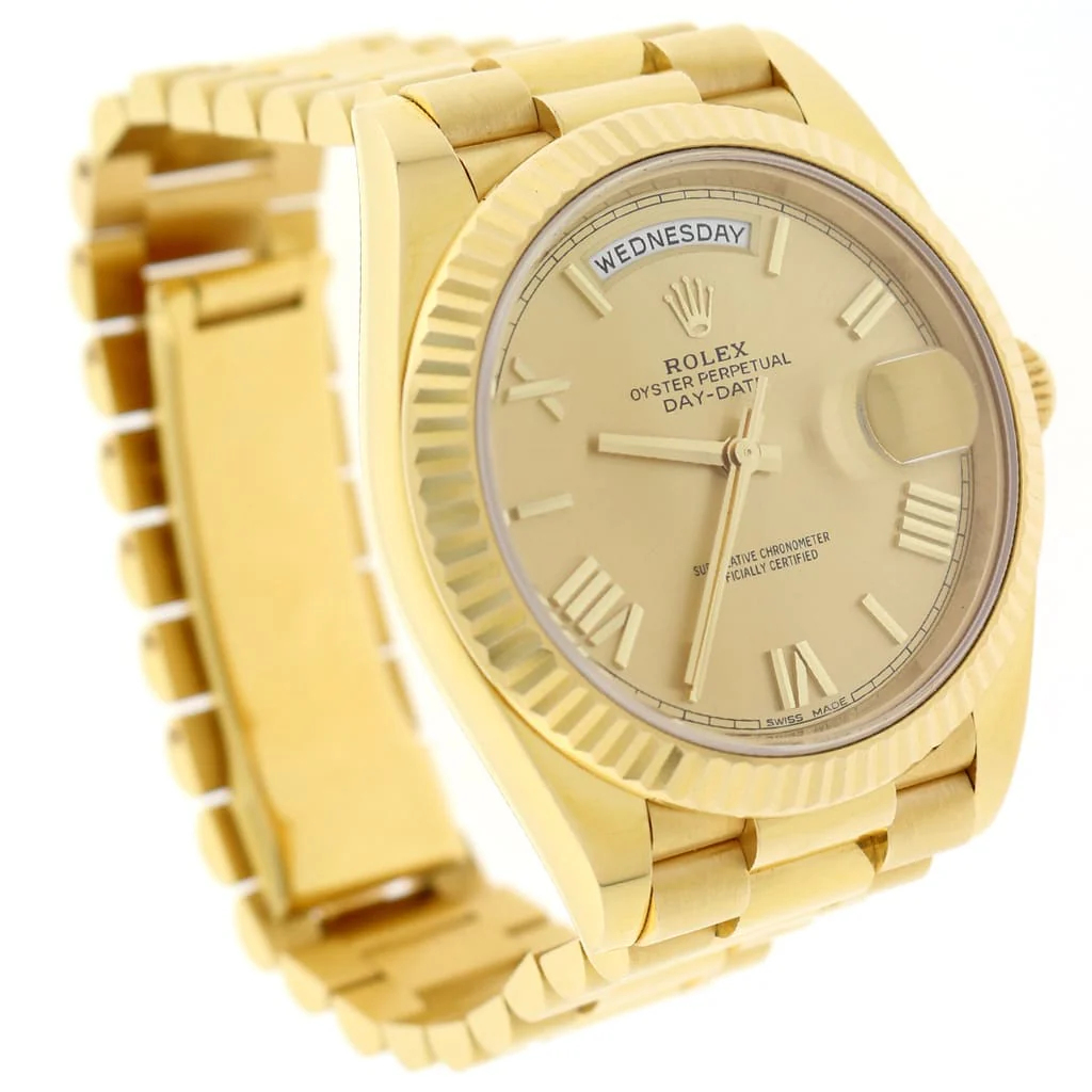 Rolex President Day-Date 40 18K Yellow Gold Original Champagne Roman Dial Automatic Mens Watch 228238 - Image 5