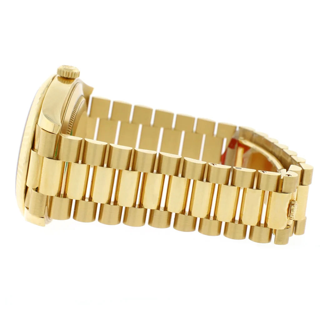 Rolex President Day-Date 40 18K Yellow Gold Silver Motif Dial Automatic Mens Watch 228238 - Image 6