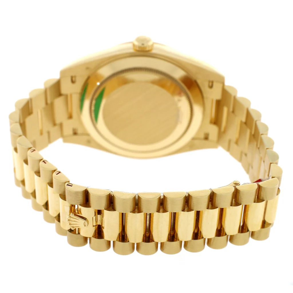 Rolex President Day-Date 40 18K Yellow Gold Silver Motif Dial Automatic Mens Watch 228238 - Image 8