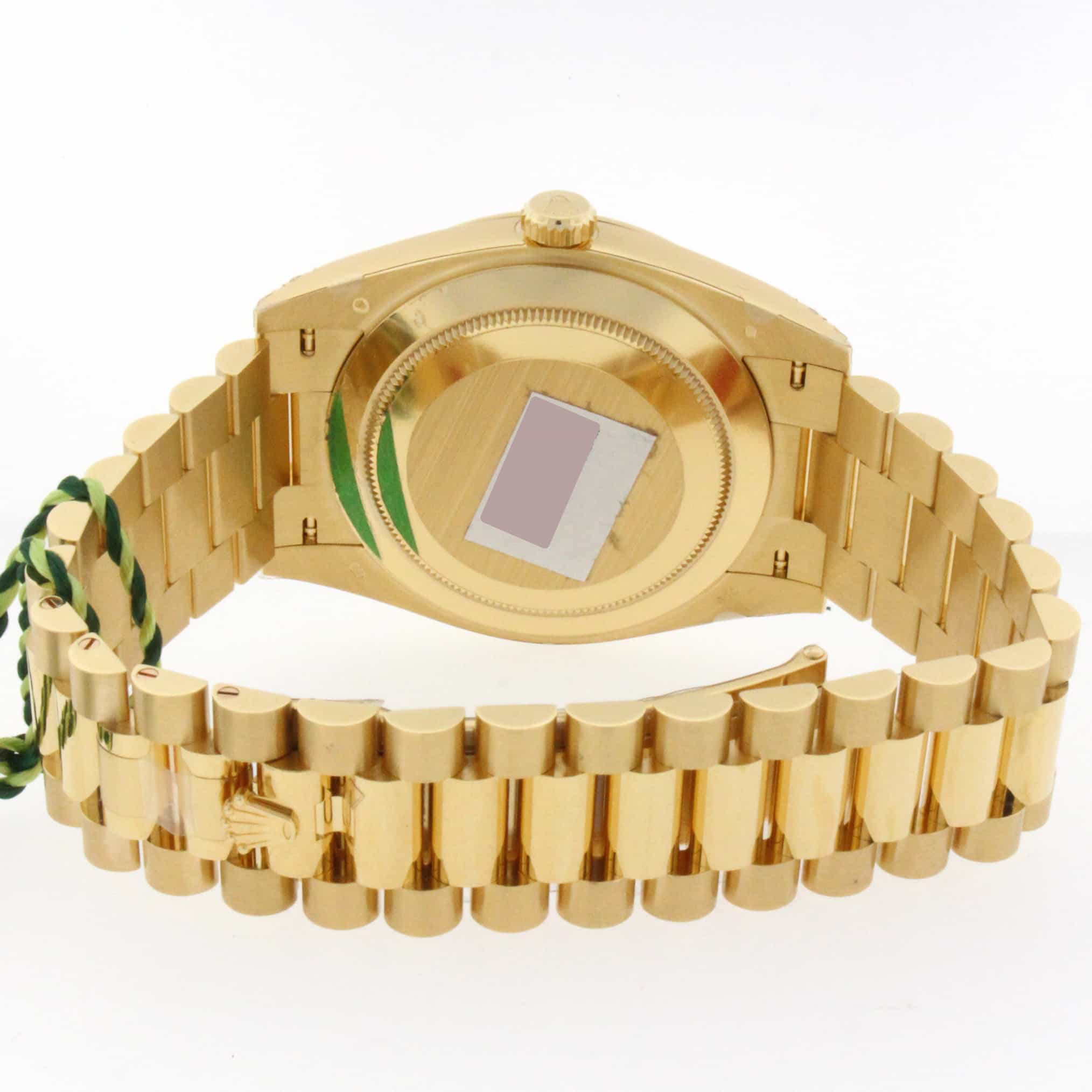 Rolex President Day-Date 40 18K Yellow Gold Silver Motif Dial Automatic Mens Watch 228238 - Image 9