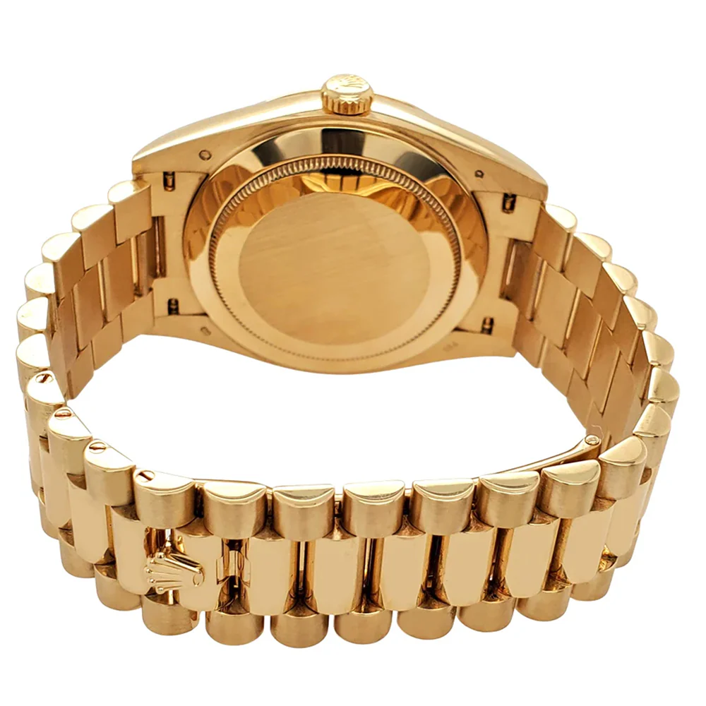 Rolex President Day-Date 40 Yellow Gold Silver Roman Dial Watch 228238 Box Papers - Image 7