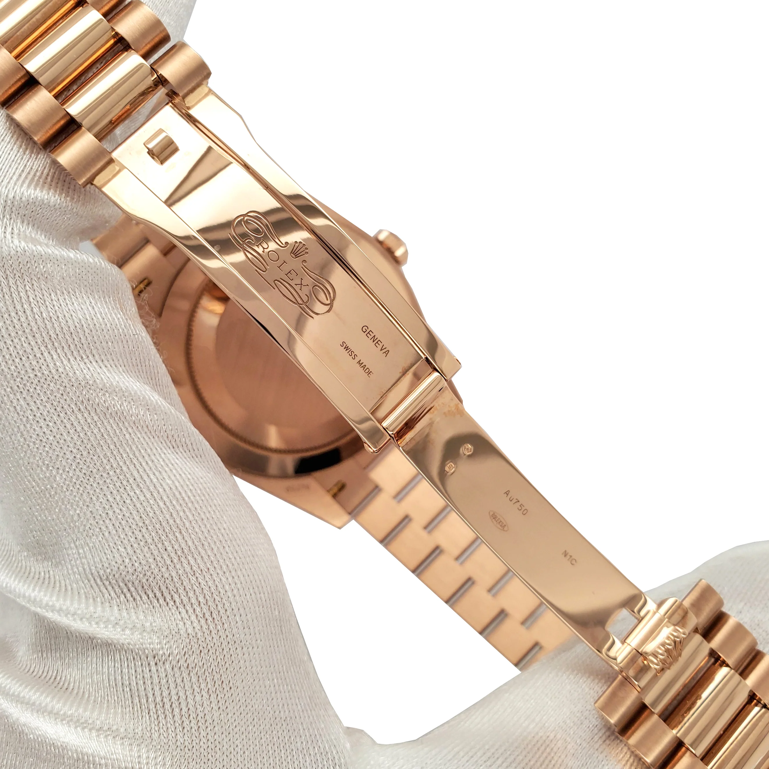 Rolex President Day-Date 40mm Factory Diamond Bezel/Eisenkiesel Baguette Diamond Dial 228345RBR Everose Gold Watch 2022 Box Papers - Image 6