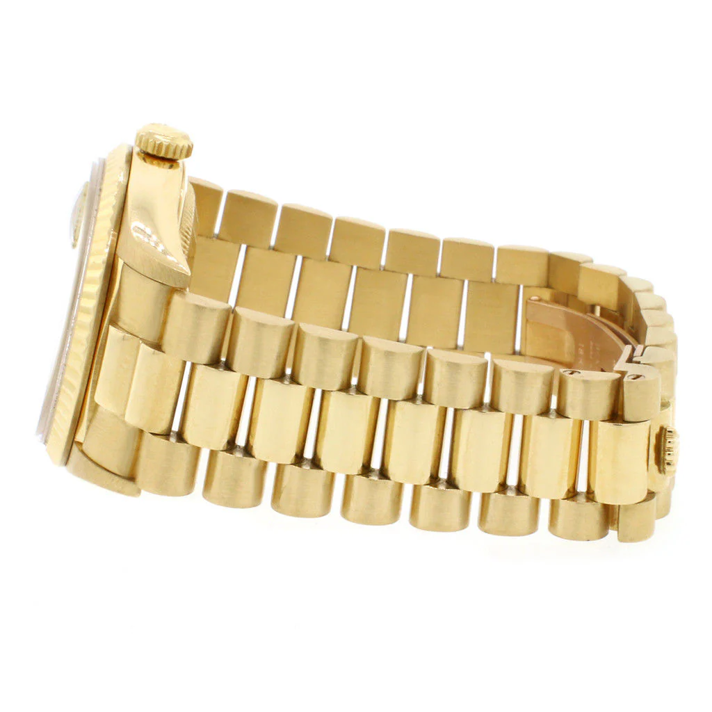 Rolex President Day-Date Gold Factory Champagne Stick 36mm Double-Quick 18238 - Image 6