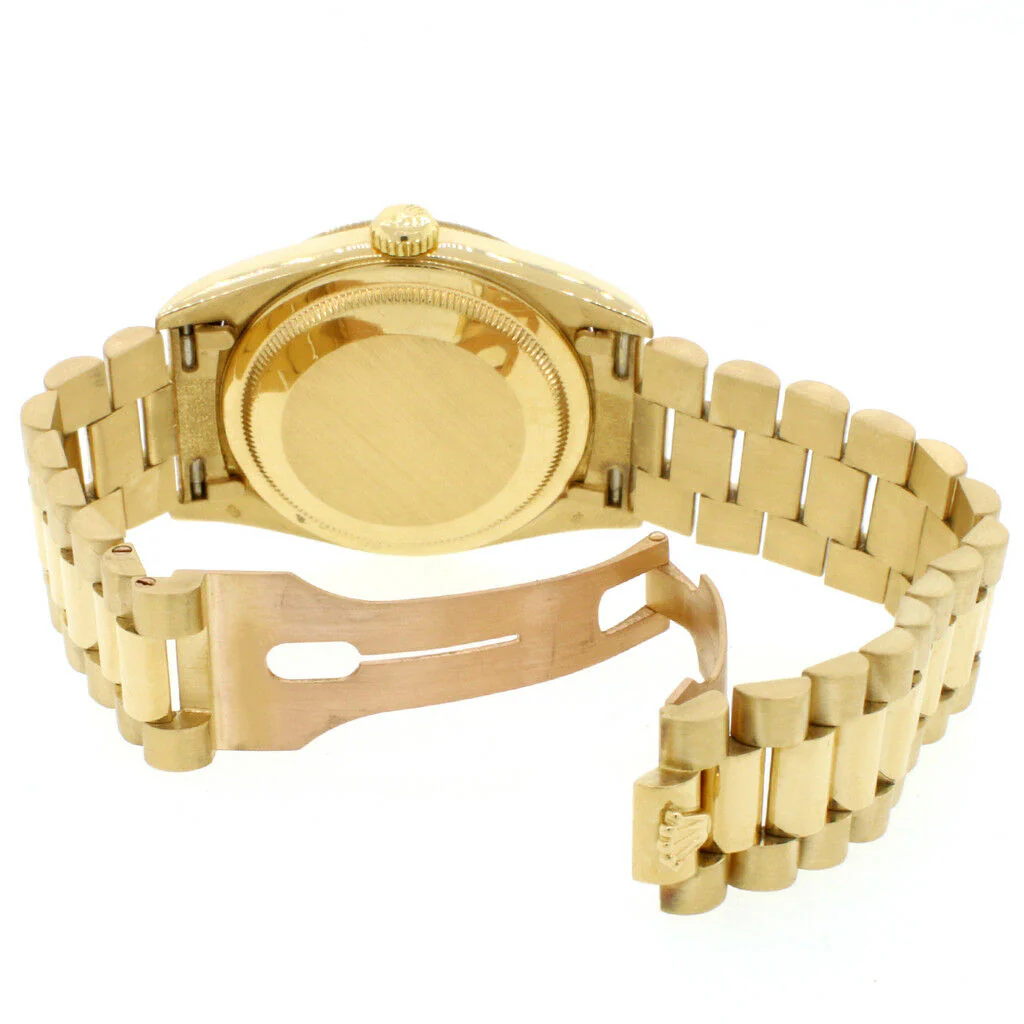 Rolex President Day-Date Gold Factory Champagne Stick 36mm Double-Quick 18238 - Image 8