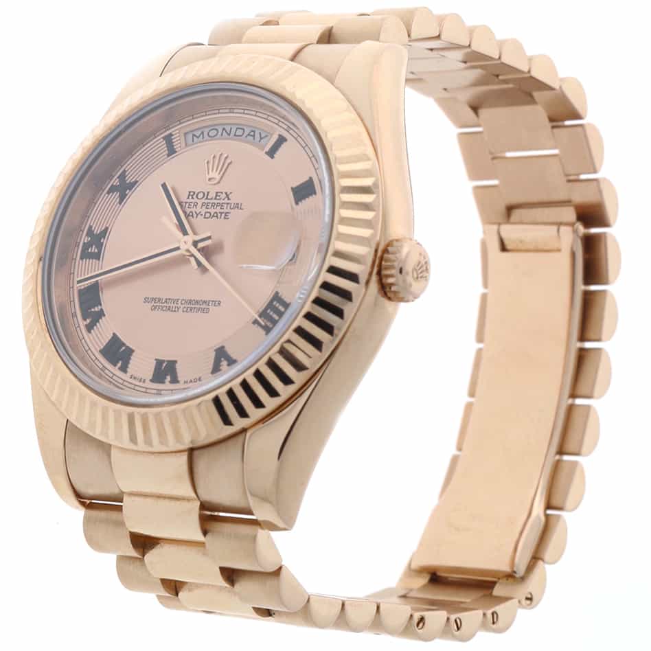 Rolex President Day-Date II 18K Rose Gold 41MM Automatic Mens Watch 218235 - Image 5