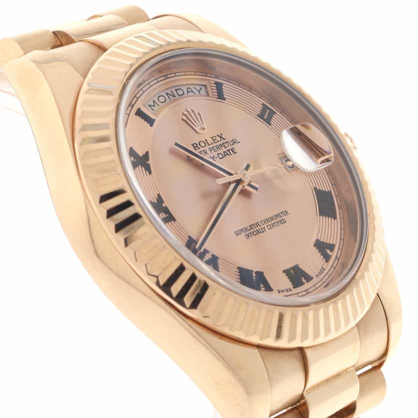 Rolex President Day-Date II 18K Rose Gold 41MM Automatic Mens Watch 218235 - Image 8