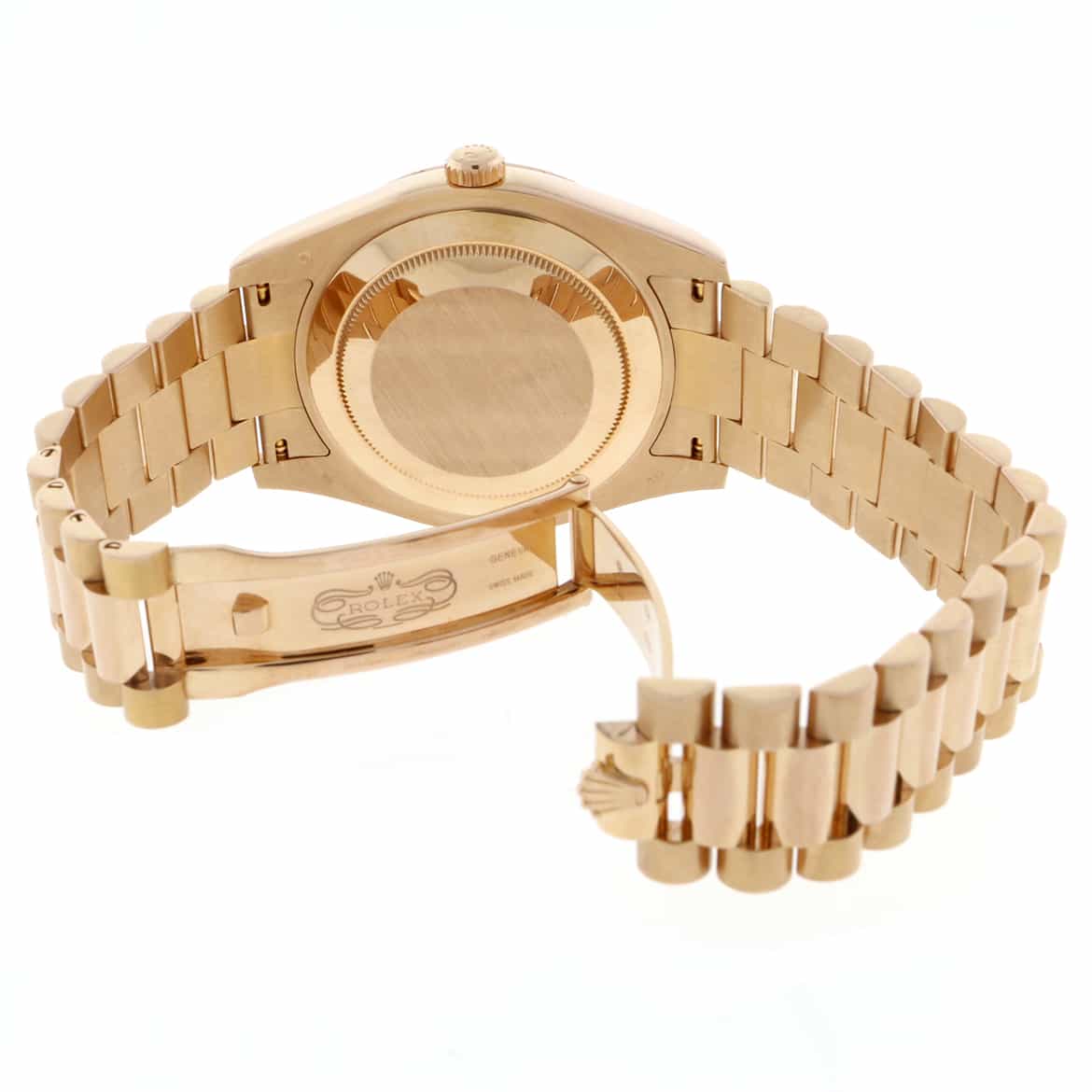 Rolex President Day-Date II 18K Rose Gold Original Pink Champagne Roman Dial 41MM Automatic Mens Watch 218235 - Image 8