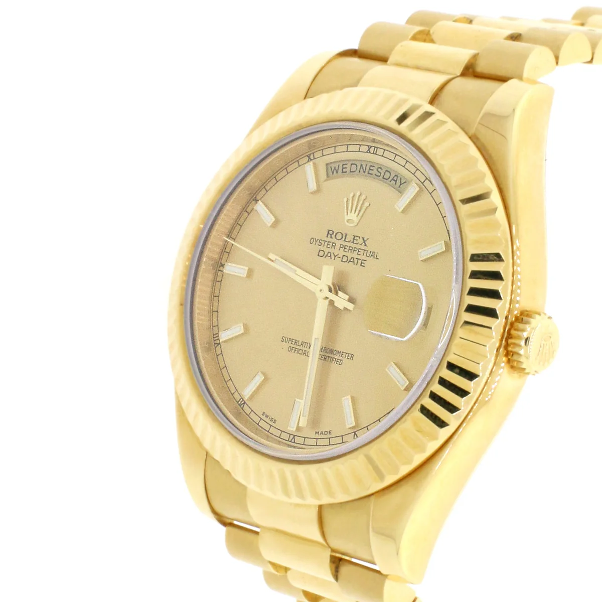 Rolex President Day-Date II 18K Yellow Gold 41mm Mens Automatic Watch 218238 - Image 7