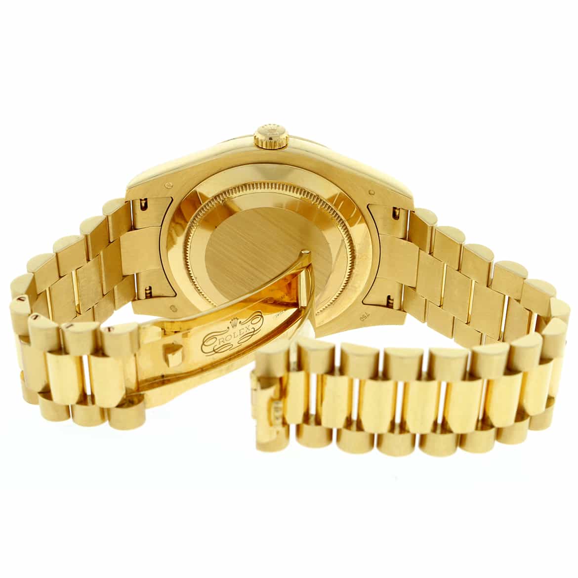 Rolex President Day-Date II 18K Yellow Gold Black Arabic Concentric Dial 41MM Automatic Mens Watch 218238 - Image 8