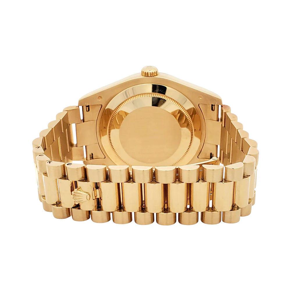 Rolex President Day-Date II 41mm Champagne Roman Yellow Gold Watch 218238 - Image 6