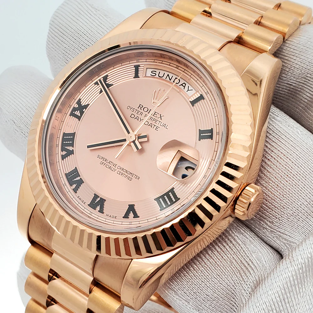 Rolex President Day-Date II 41mm Rose Gold Watch 218235 - Image 2