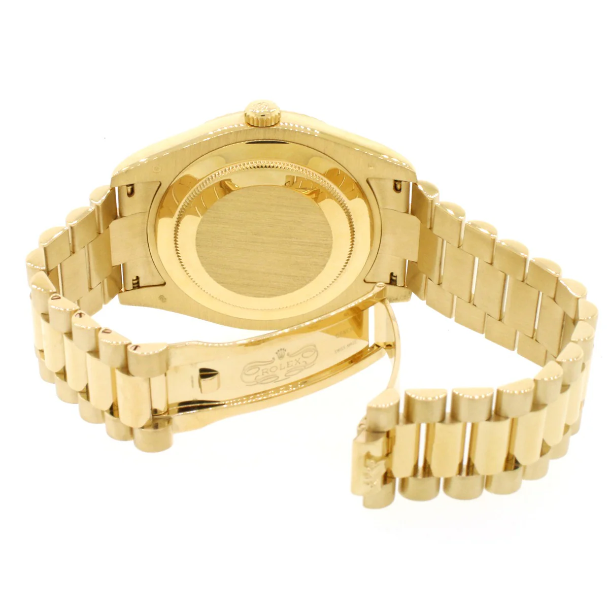 Rolex President Day-Date II White Roman Dial 18K Yellow Gold 41mm Mens Watch 218238 - Image 6