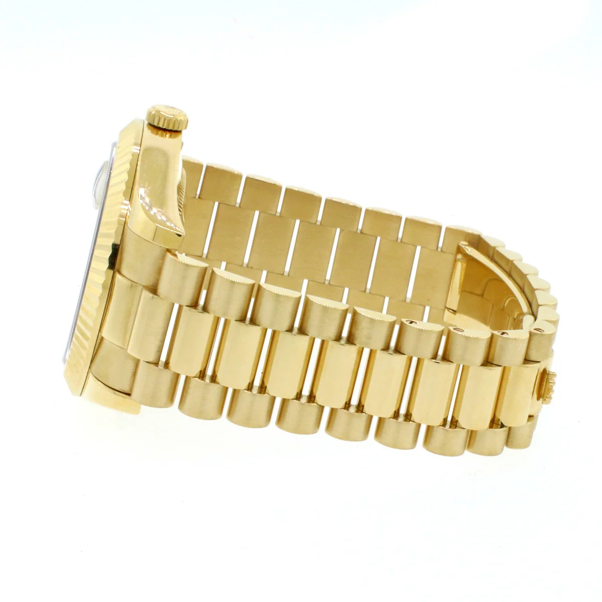 Rolex President Day-Date II White Roman Dial 18K Yellow Gold 41mm Mens Watch 218238 - Image 7