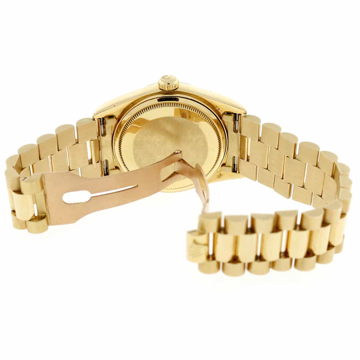Rolex President Day-Date Original Champagne Diamond Dial 18K Yellow Gold 36MM Automatic Mens Watch 18038 - Image 10
