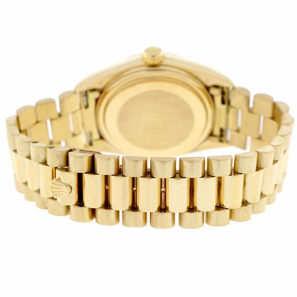 Rolex President Day-Date Original Champagne Diamond Dial 18K Yellow Gold Automatic Mens Watch 18038 - Image 7