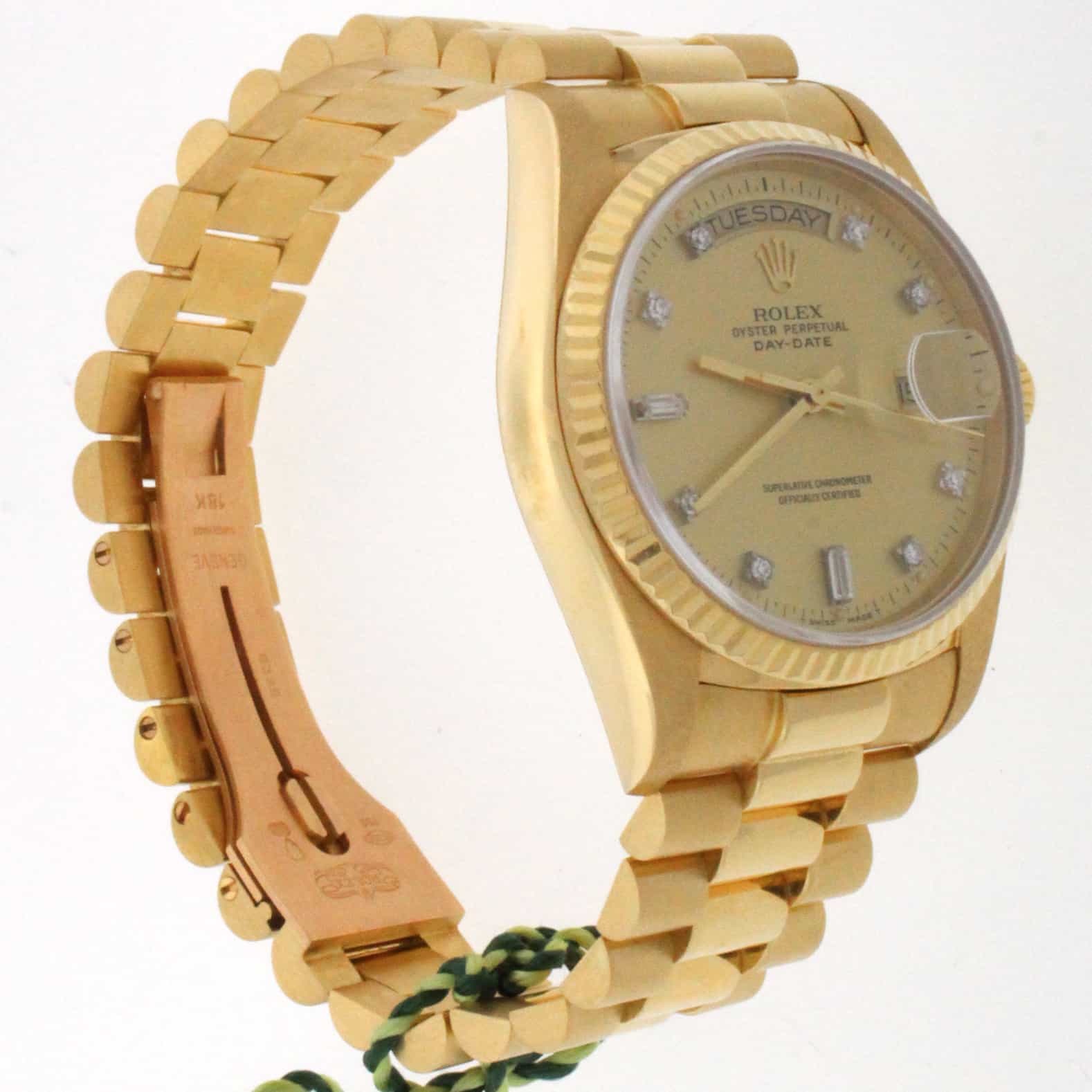 Rolex President Day-Date Original Diamond Baguette Dial 18K Yellow Gold 36MM Automatic Mens Watch - Image 5