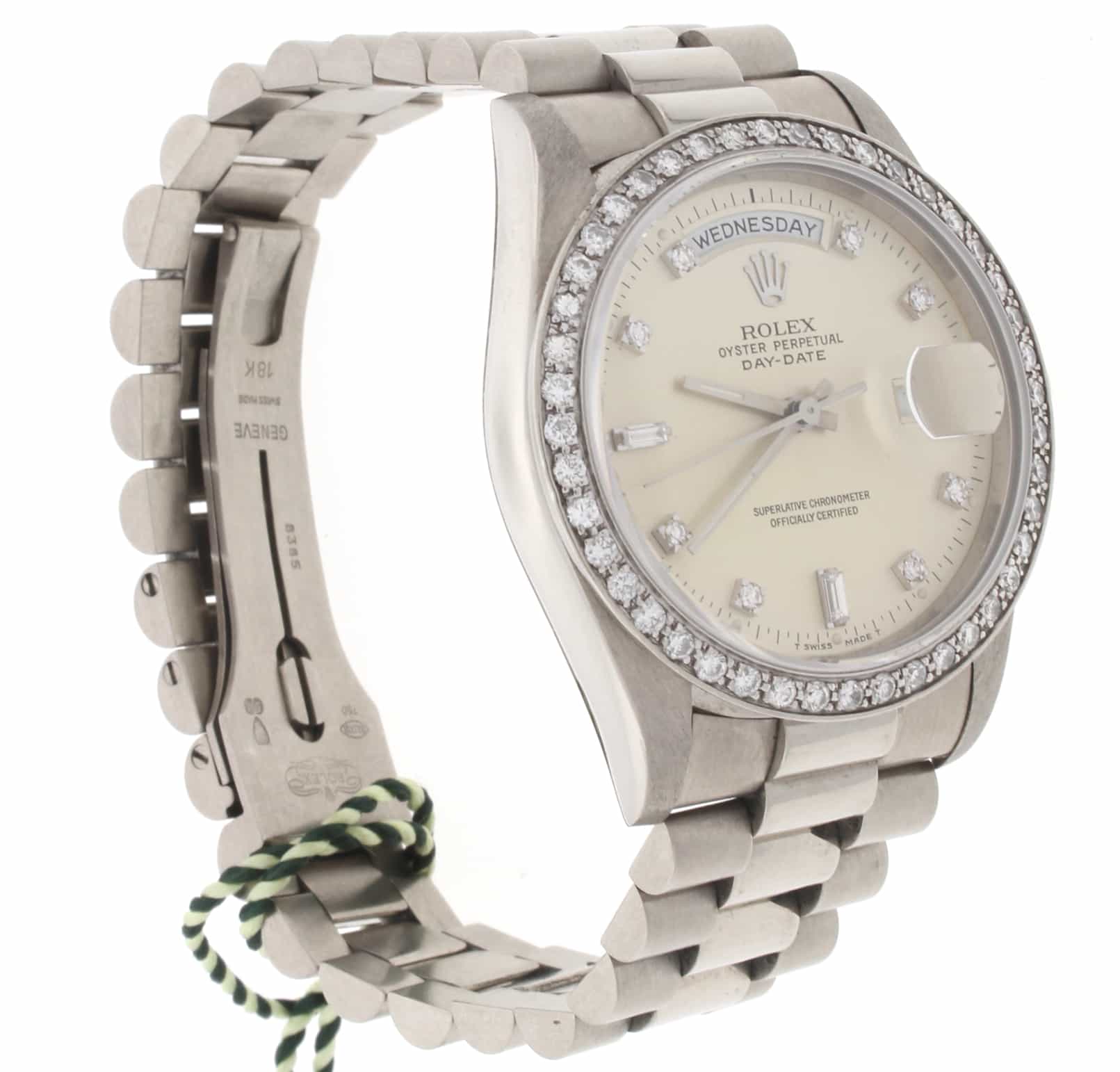 Rolex President Day-Date Original Diamond Dial White Gold 36MM Watch 18239 - Image 5