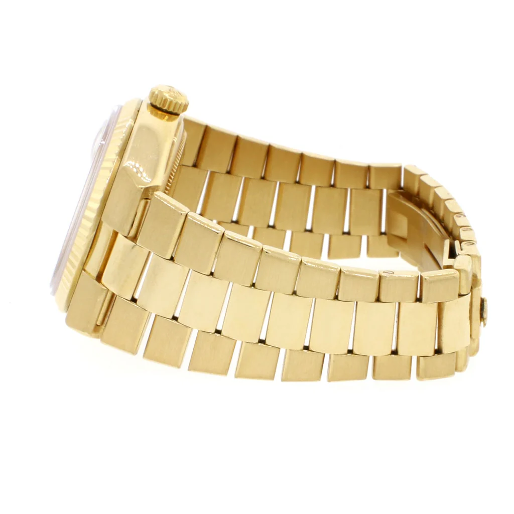 Rolex President Day-Date Oysterquartz 18K Yellow Gold Factory Champagne Roman Dial 36MM Mens Watch 19018 - Image 6