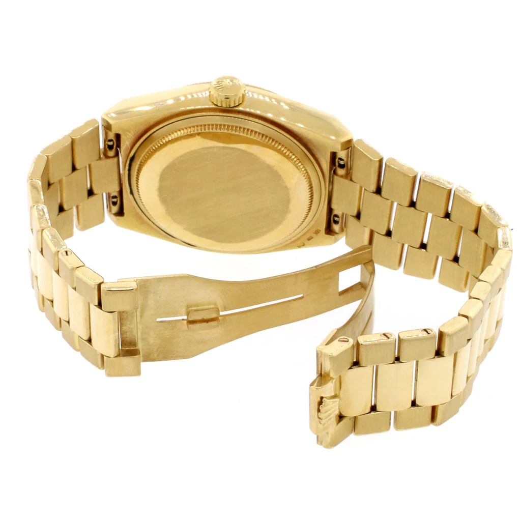 Rolex President Day-Date Oysterquartz 18K Yellow Gold Factory Champagne Roman Dial 36MM Mens Watch 19018 - Image 8