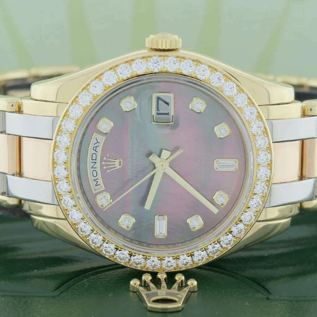 Rolex President Day-Date Special Edition Tridor Masterpiece 39MM Factory Tahitian MOP Diamond Dial & Bezel Watch 18948 - Image 2