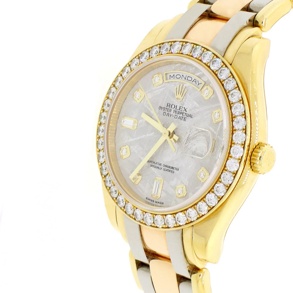 Rolex Day-Date Tridor Masterpiece Factory Meteorite Diamond Dial & Diamond Bezel Watch 18948 - Image 7