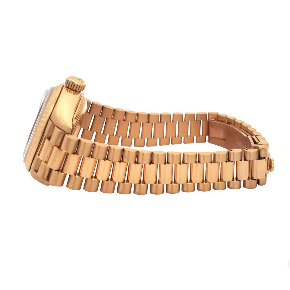 Rolex President Factory Diamond Silver Jubilee Dial Yellow Gold 26mm Ladies Watch 69178 - Image 5