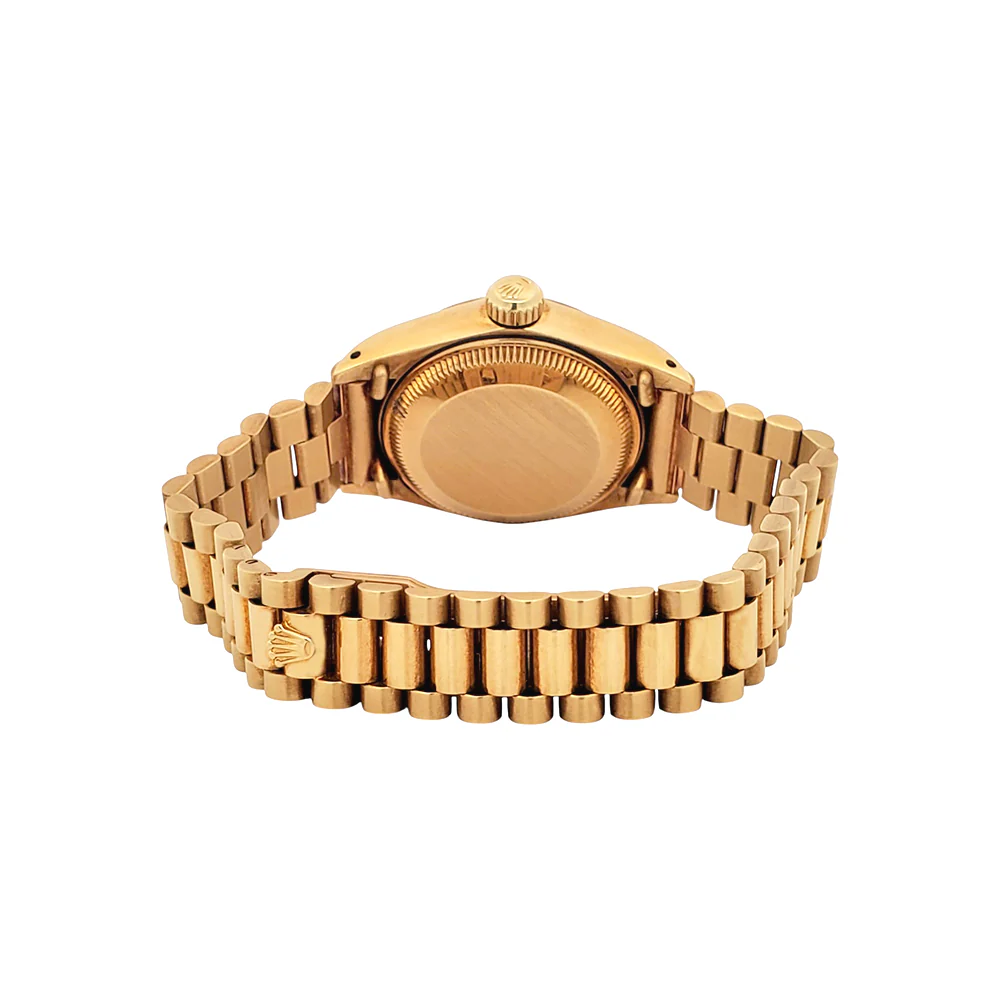 Rolex President Ladies Champagne Index Yellow Gold 26mm Watch 6917 Papers - Image 5