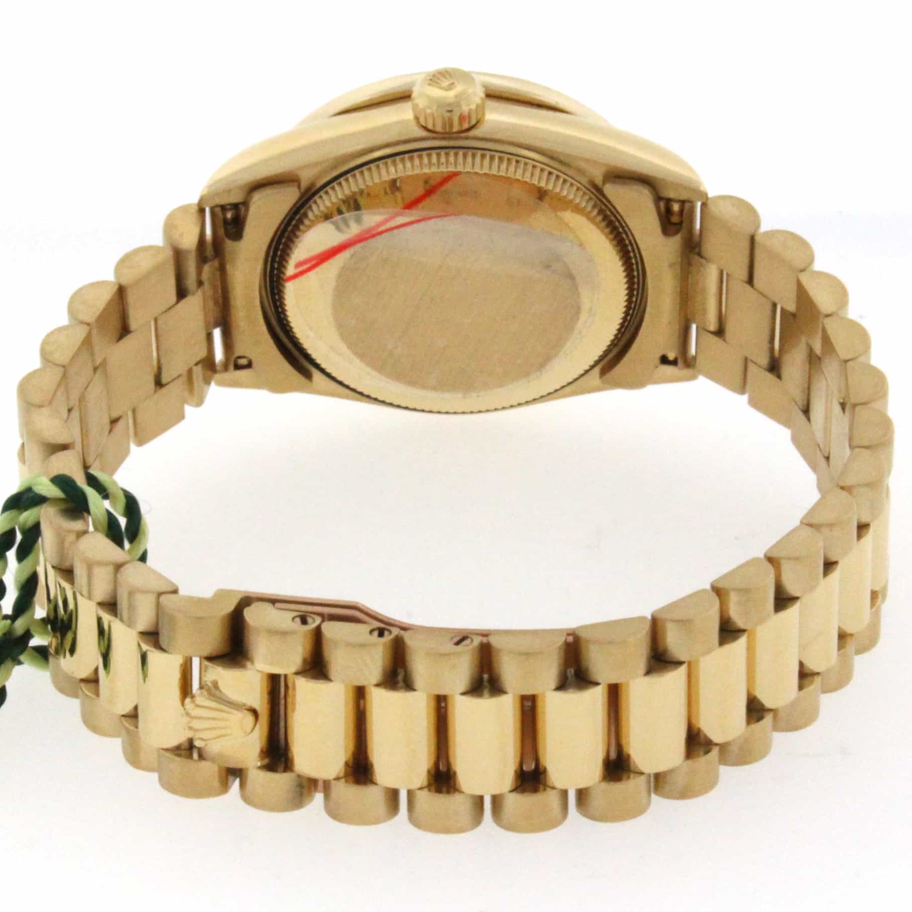 Rolex President Midsize 18K Yellow Gold Factory Diamond Dial 31MM Automatic Watch w/Diamond Bezel 68278 - Image 8
