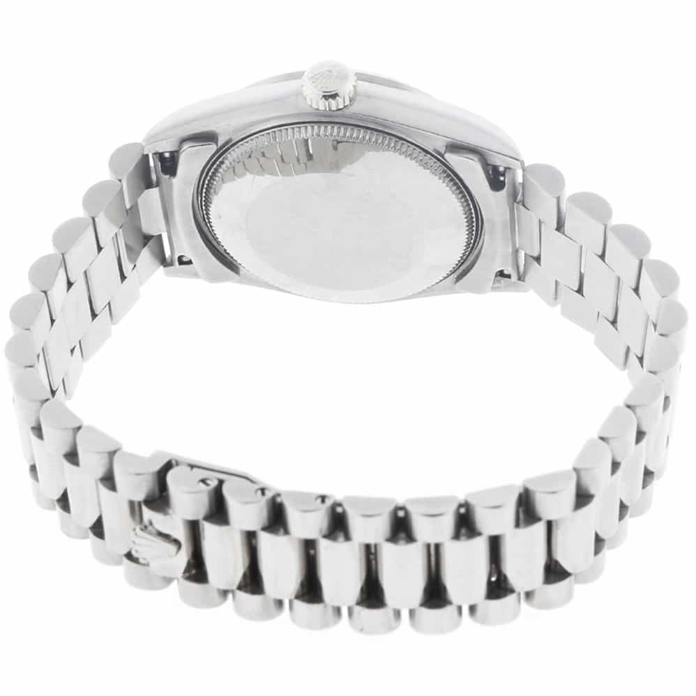 Rolex President Midsize Original Jubilee Dial 18K White Gold 31MM Watch 68279 - Image 7
