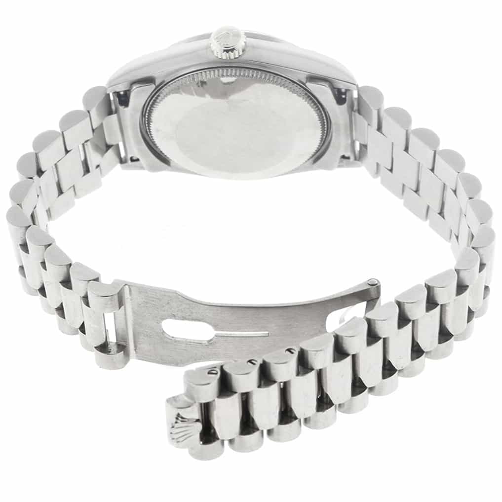 Rolex President Midsize Original Jubilee Dial 18K White Gold 31MM Watch 68279 - Image 8