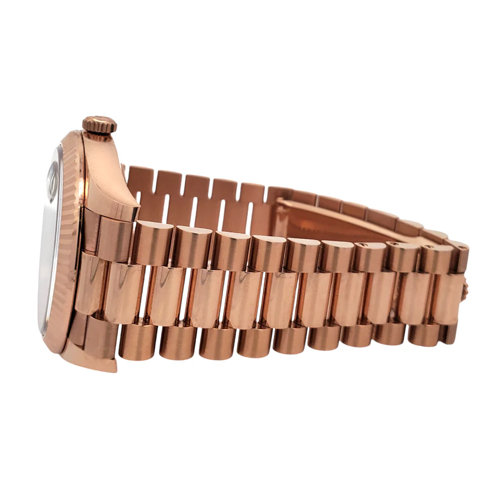 Rolex President Rose Gold Day-Date 40mm Olive Green Bevelled Roman Dial 228235 Watch Box Papers - Image 4
