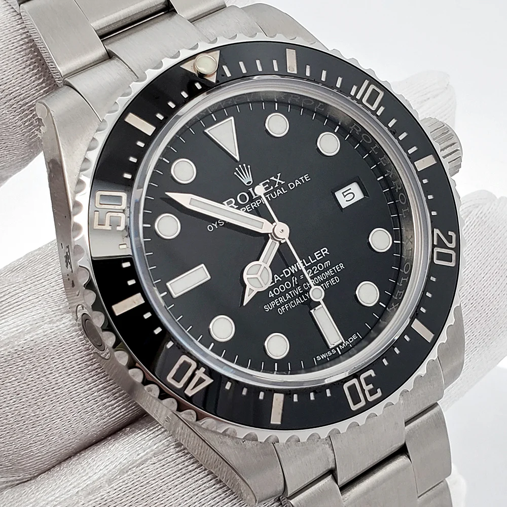 Rolex Sea-Dweller 4000 40mm Ceramic Bezel Steel Watch 116600 Box Papers - Image 2