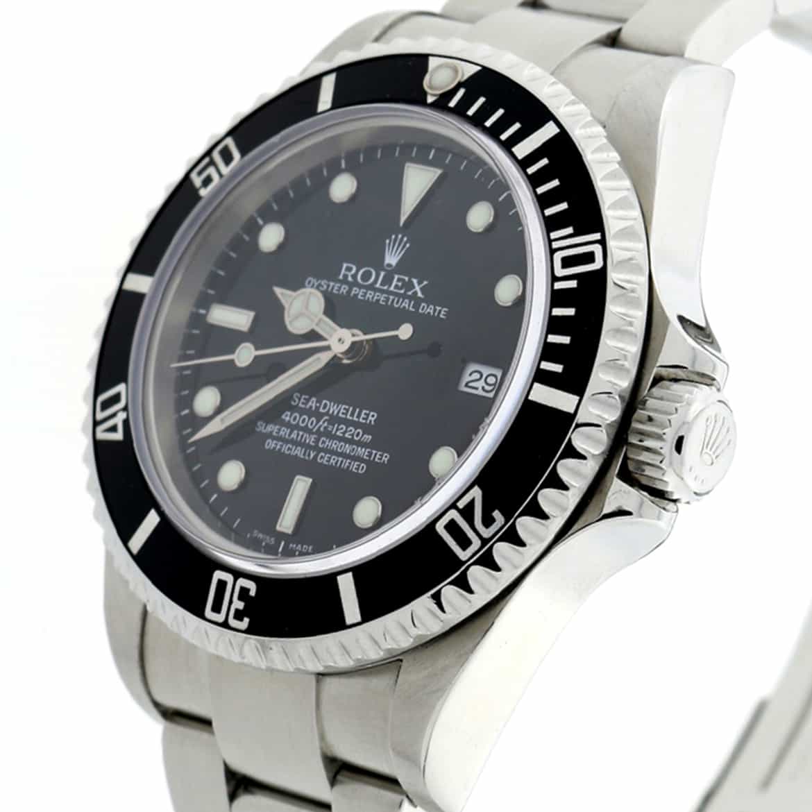 Rolex Sea-Dweller 40mm Black Bezel Automatic Stainless Steel Mens Watch 16600 - Image 4