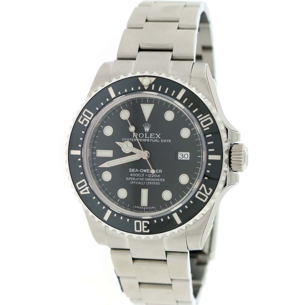 Rolex Sea-Dweller 40mm Black Ceramic Bezel Automatic Stainless Steel Mens Oyster Watch 116600