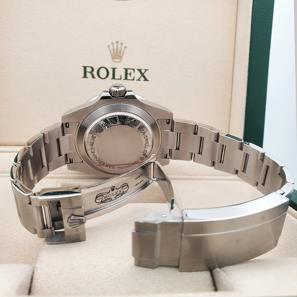 Rolex Sea-Dweller 40mm Black Ceramic Bezel Steel Watch 116600 Box Papers - Image 6