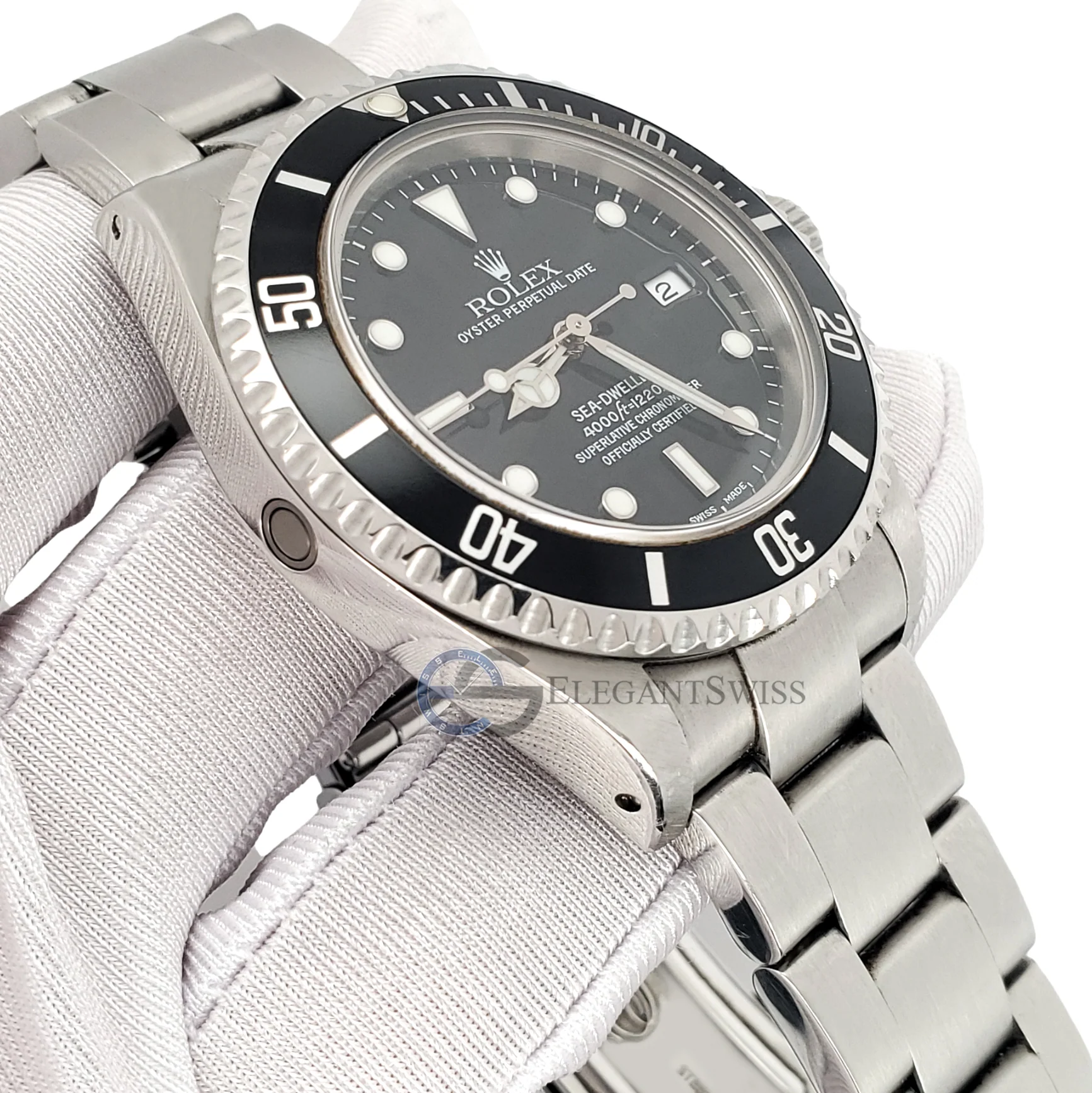 Rolex Sea-Dweller 40MM Black Dial Steel Oyster Watch Box Papers 16600 - Image 2