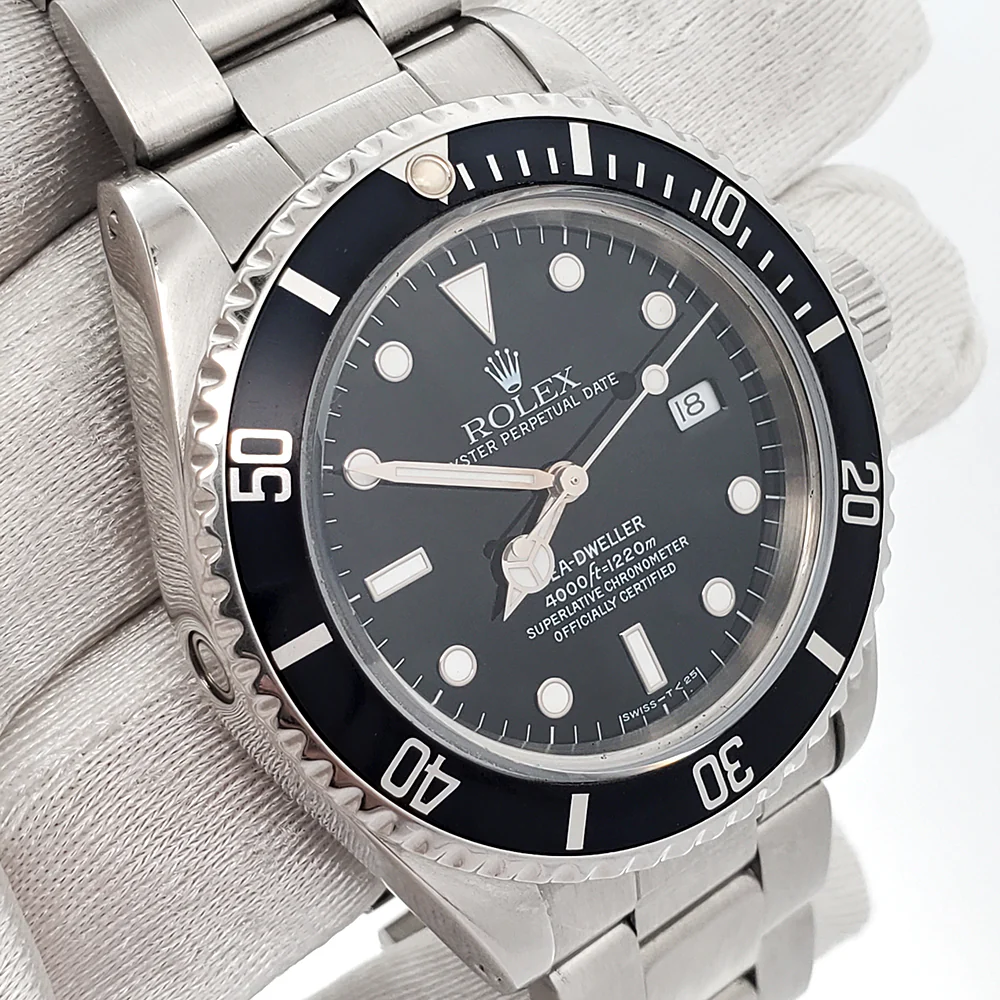 Rolex Sea-Dweller 40mm Black Dial Oyster Stainless Steel Watch 16600 - Image 3