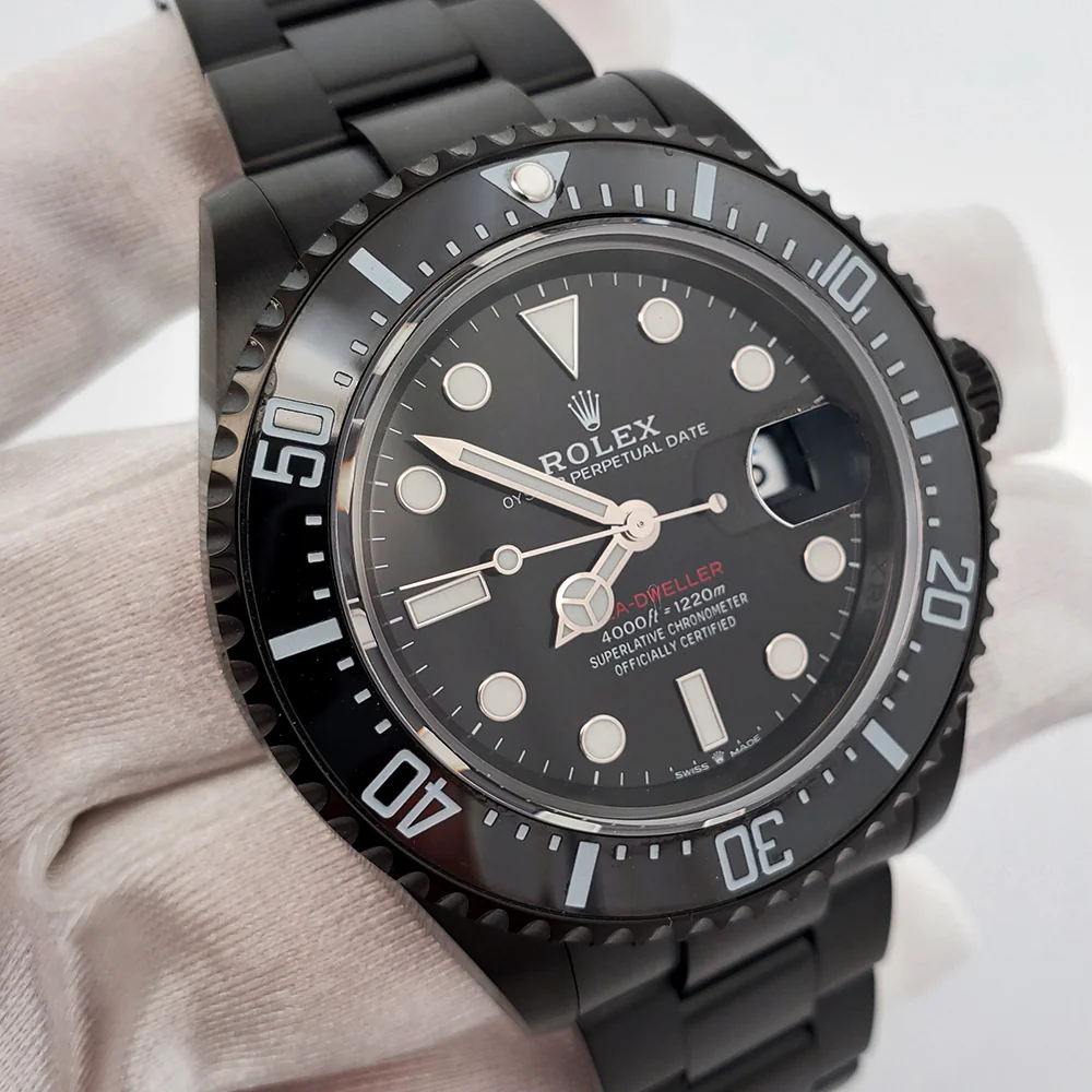 Rolex Sea-Dweller 43mm 126600 Red Line Black Dial 50th Anniversary Black PVD Watch Box Papers - Image 4