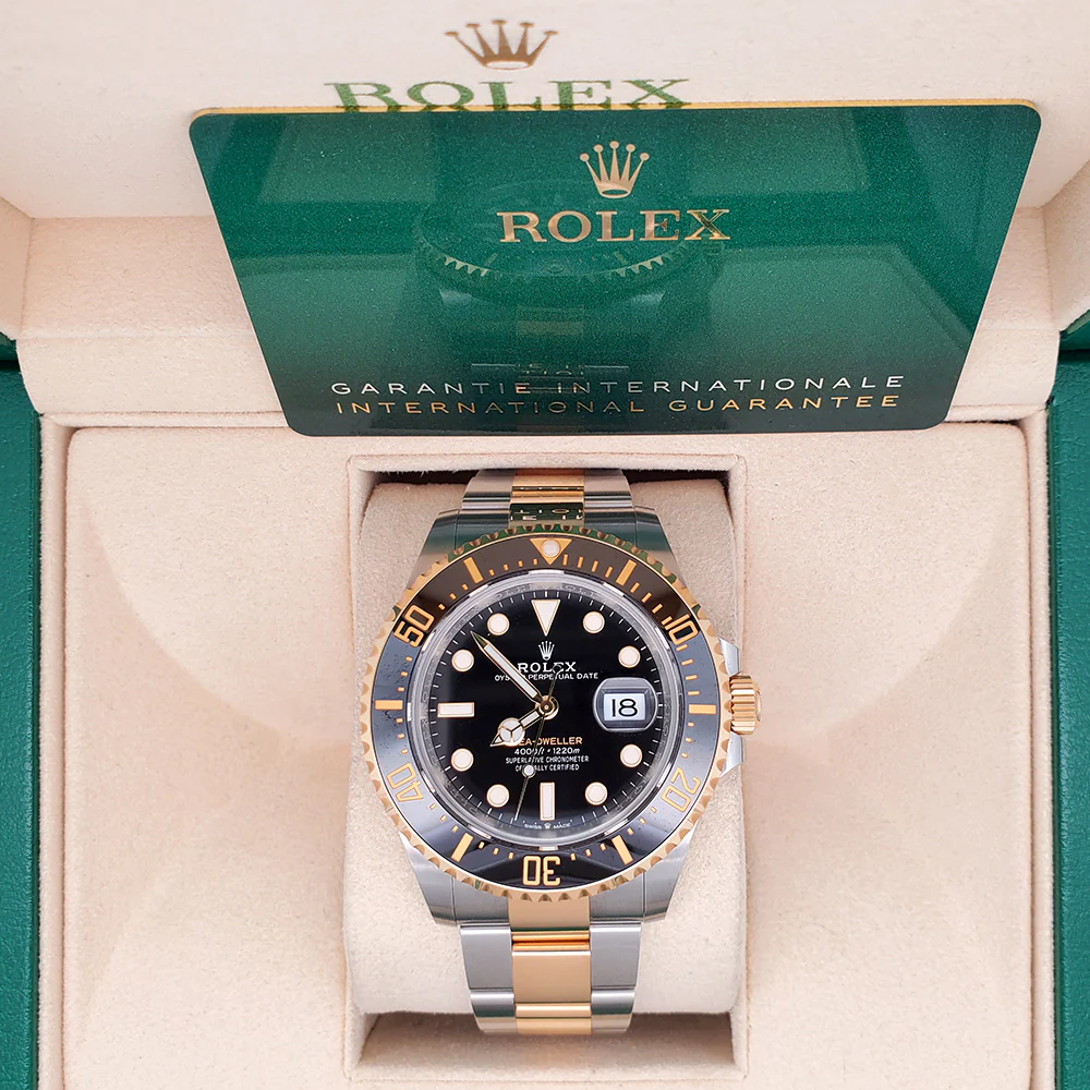 Rolex Sea-Dweller 43mm 126603 Black Ceramic Yellow Gold/Steel Watch 2021 Box Papers