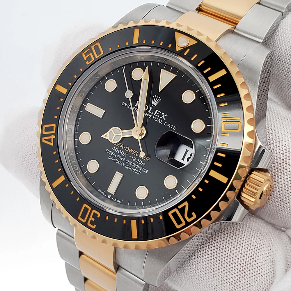 Rolex Sea-Dweller 43mm 126603 Black Ceramic Yellow Gold/Steel Watch 2021 Box Papers - Image 2