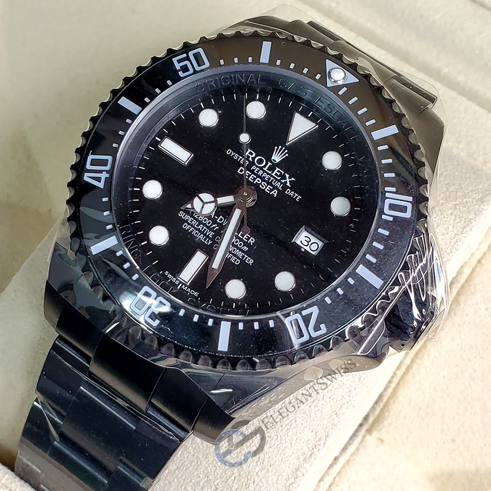 Rolex Sea-Dweller Deepsea 44mm Black PVD Watch 116660 Box Papers - Image 2